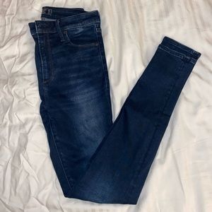 A&F High-waisted Dark Wash Jeans
